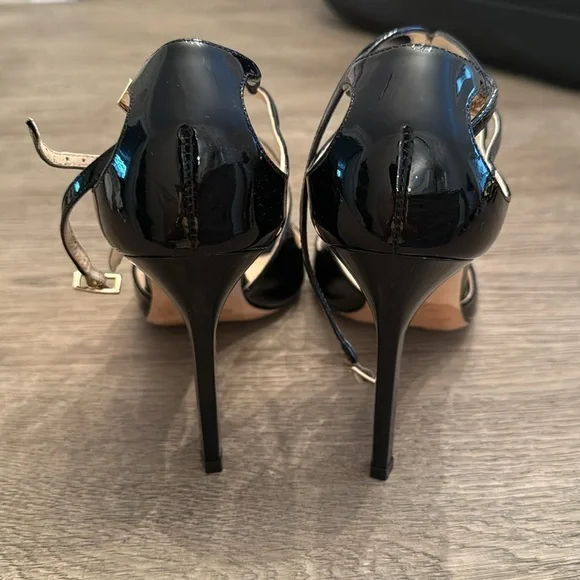 Jimmy Choo Lang 100MM Size 38.5 in Patent Leather Black - Picture 5 of 6